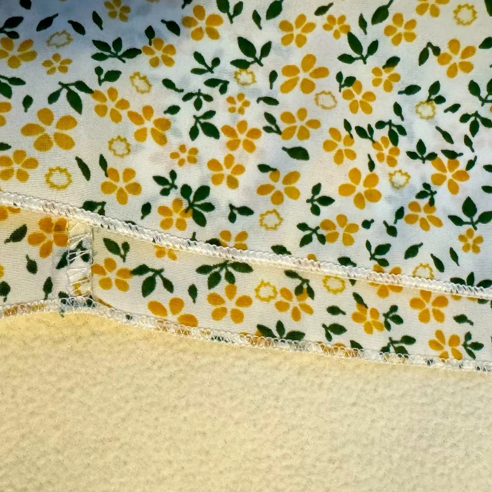 Yellow & Green Ditsy Floral Skirt 4X/US 22 Breezy Flowy w/Tie Belt SHEIN